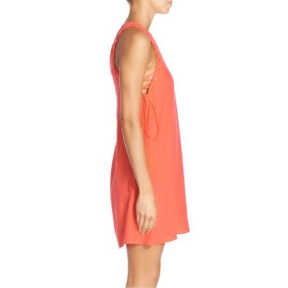 Amanda Uprichard Allegra Lace Up Side Keyhole Shift Dress - Picture 2 of 10